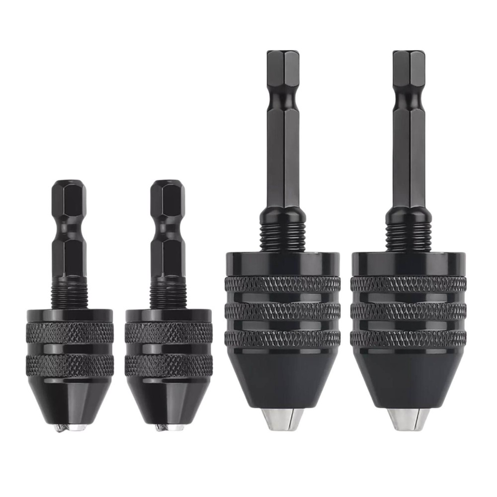 4Pcs 1:4-inch hex shank Versatile Conversion Drill chuck suitable for drills