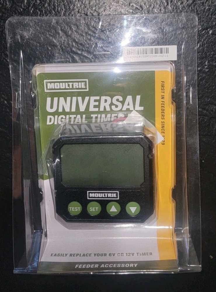 Moultrie Universal Digital Timer III Programmable Feeder Timer Black (MFA-15095)