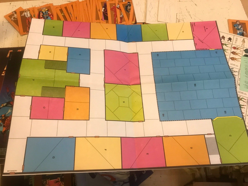 MARVEL SUPER HEROES ADVANCED SET TRS 1986 ROMPER GAME