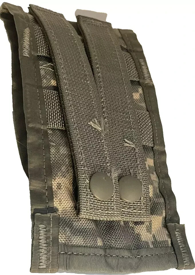 4 X US ARMY MOLLE M 4 DOUBLE MAGAZINE POUCH 2 Mag Military ACU Camo VGC / EXC