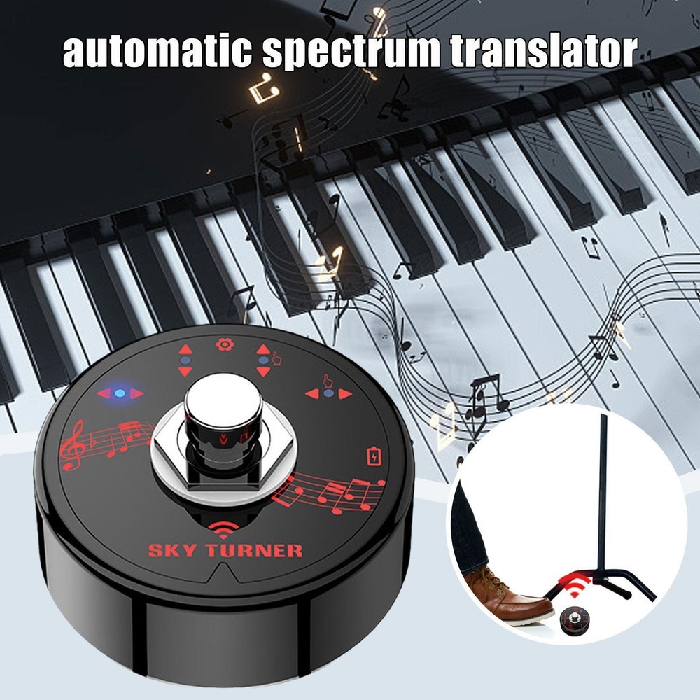 Bluetooth 5.1 Rechargeable Reading Page Turning Pedal With Type- Cable