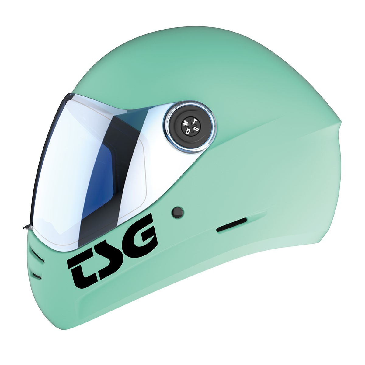 TSG Pass 2.0 Full Face Helmet , Downhill Skateboarding, M (56-58 cm), Mint Blue