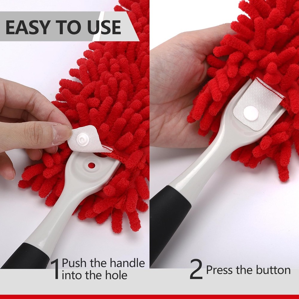 Reusable Microfiber Duster Refills Compatible with OXO & for MR.SIGA Duster -...