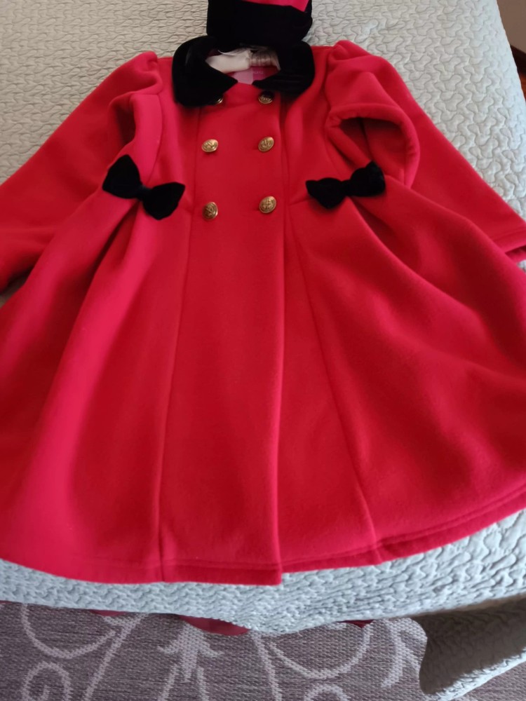 2 Piece Red Coat And Hat
