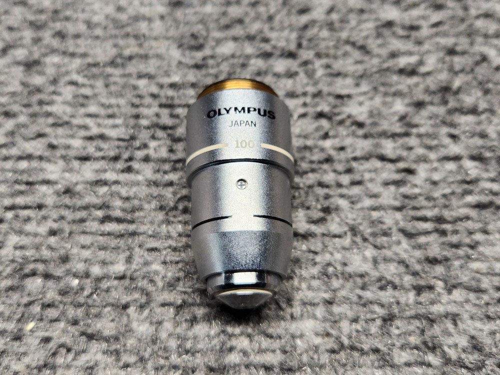 Olympus 100 E A100 1.25 Oil 160/~ Microscope Objective Lens
