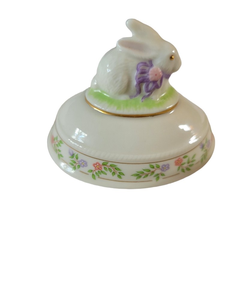Lenox 1994 The Rabbit Easter Egg Trinket Covered Dish Replacement LID ONLY