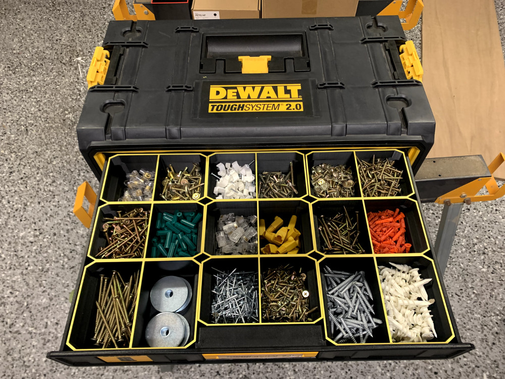 DeWALT ToughSystem 2.0 3 Drawer 3D Printed Tool Organizer bins