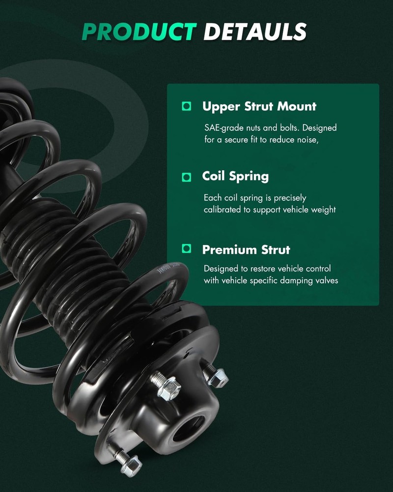 SCITOO Front Pair Strut & Spring Complete Assembly Compatible with 1998-2003 ...