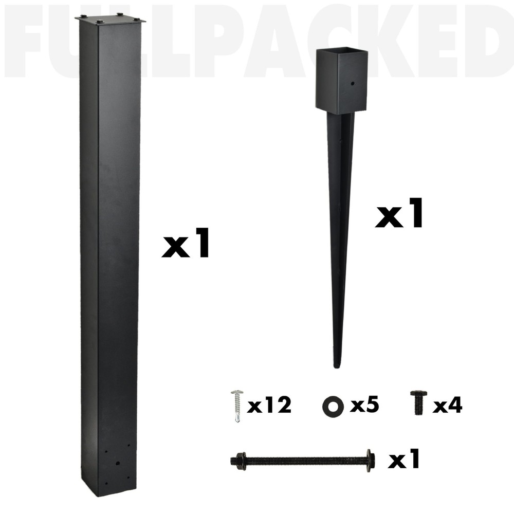 Heavy Duty Mailbox Post, 43" In-Ground Mounting Post for Use with Style 1