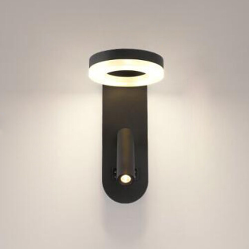 LED Wall Mounted Light Fixture Adjustable Spotlight Bedside Reading Lamp Switch