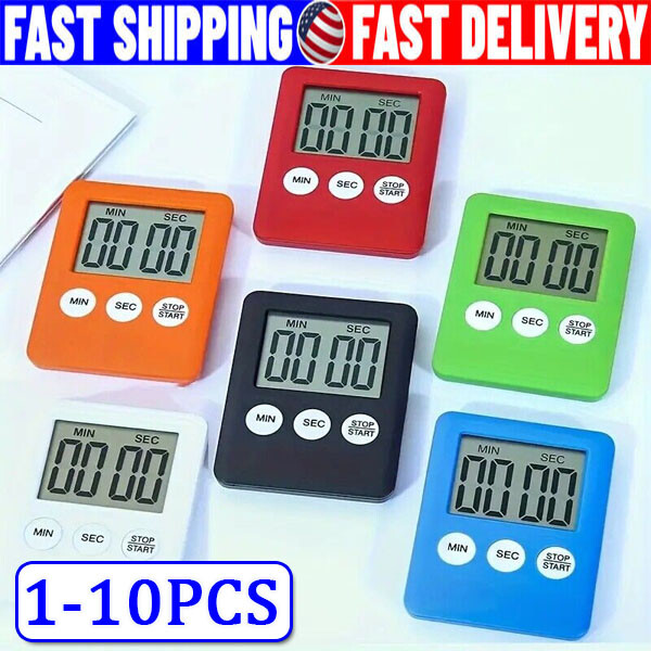 Large LCD Digital Kitchen Cooking Timer Count-Down Up Clock Loud Alarm Magnetic