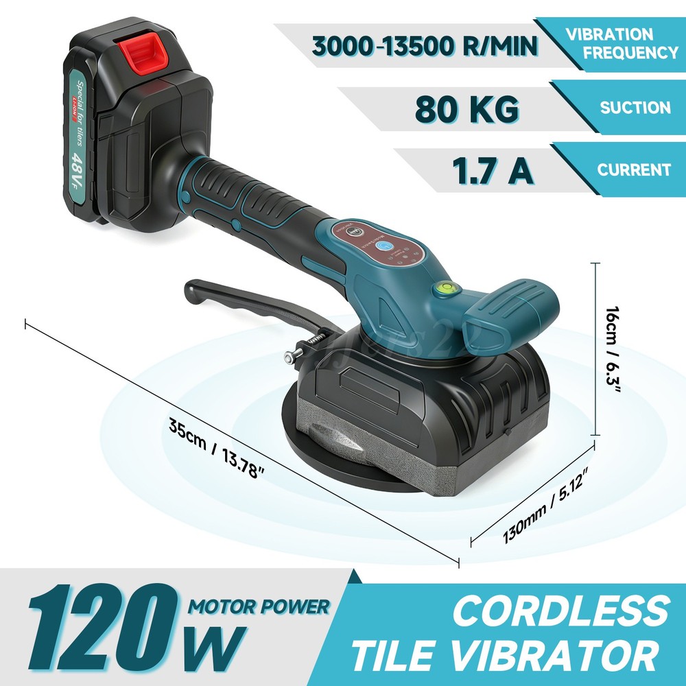 Tile Installation Tool Vibration Machine Single Tile Suction Cup Max 80KG /160LB