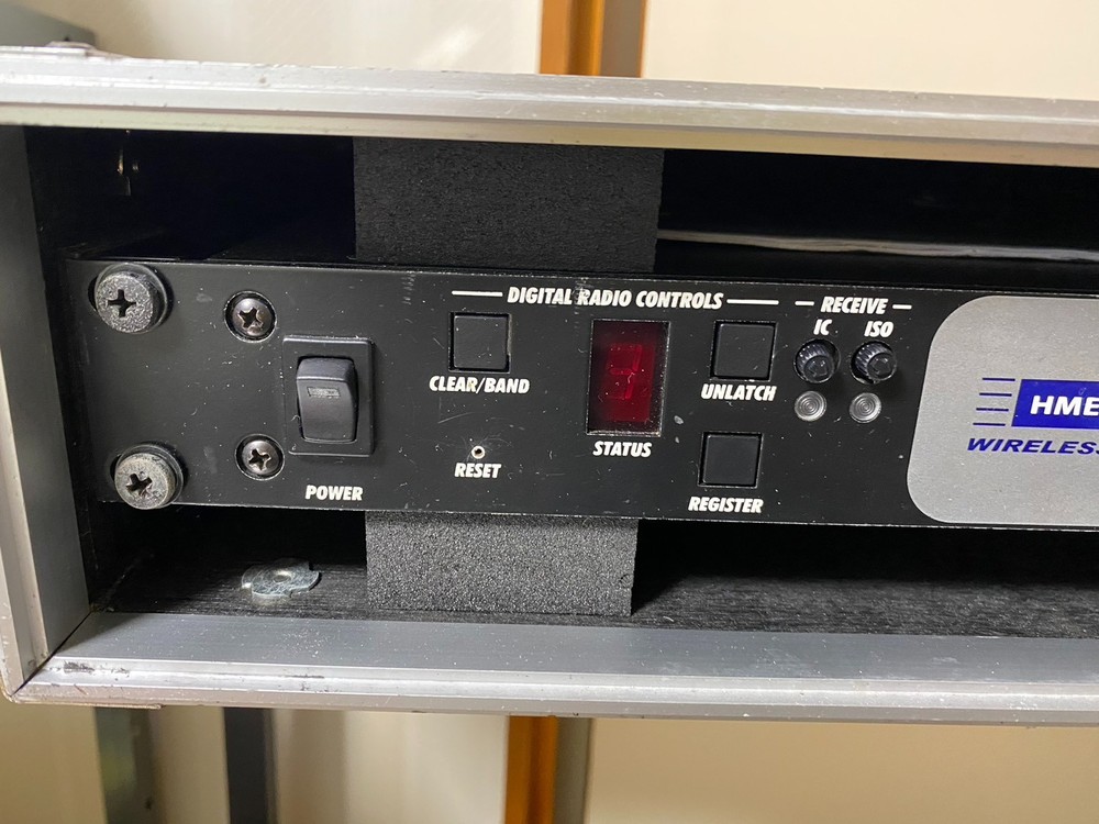 HME DX200 Wireless Intercom System Base Station With Power Cord Case