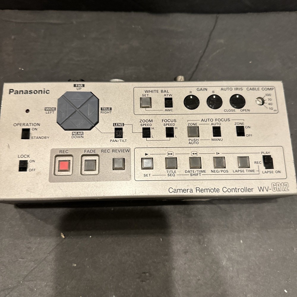 Panasonic WV-CR12 Camera  Camera Remote  Controller,Untested #R47