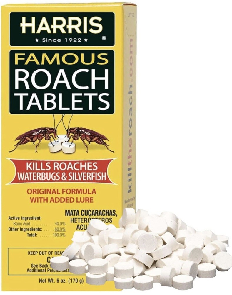 Harris Roach Tablet Insect Killer With Lure, (60z, 145 Tablets)