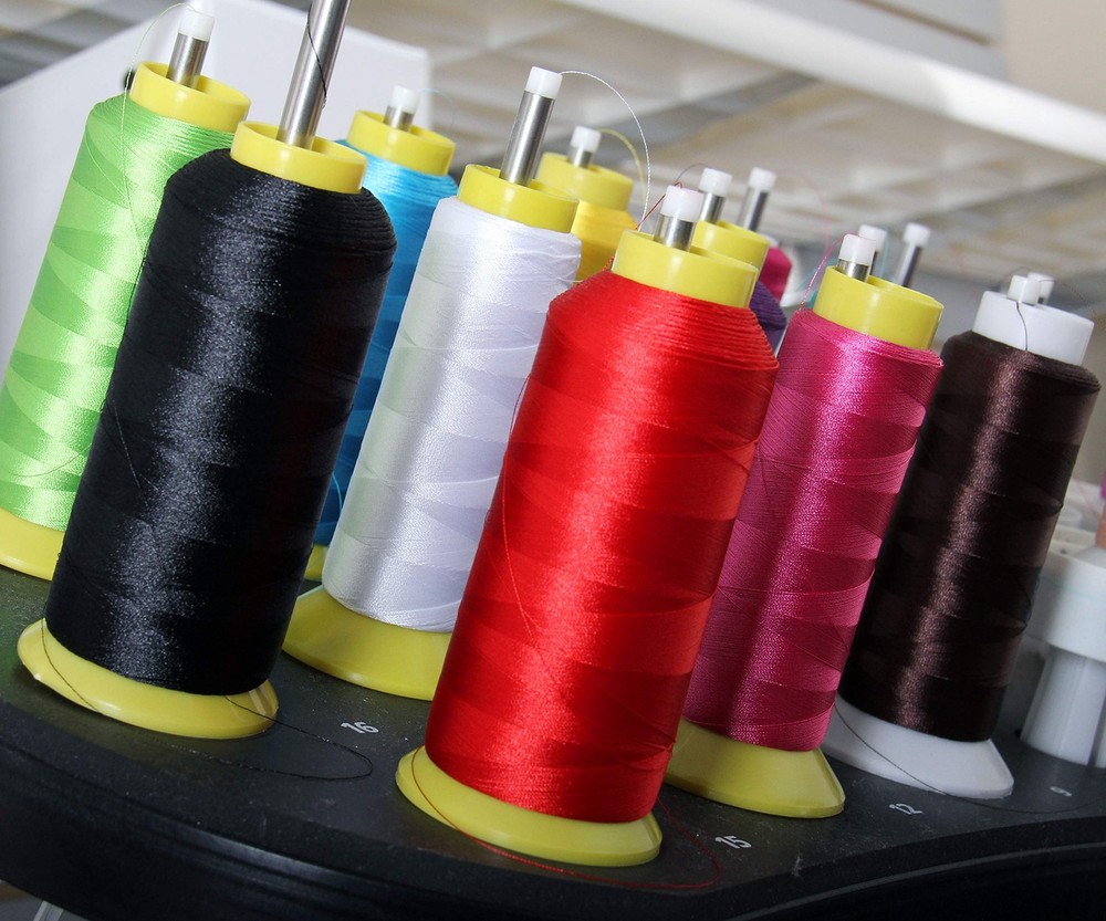 Large 5000m Cones Polyester Machine Embroidery Thread | Huge 5000M 5500 Yard ...