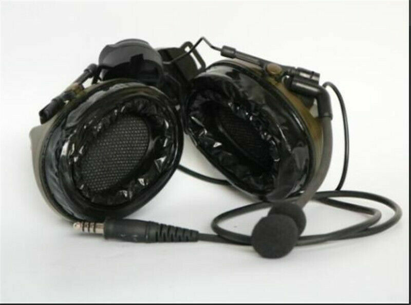 COMTAC III /C3 Single Com Noise Reduction Headset For TCA TRI /Real Mil-Spec PTT