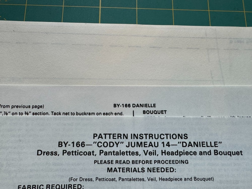Byron Doll Patterns #BY-166 "Danielle" - New Old Stock/Uncut