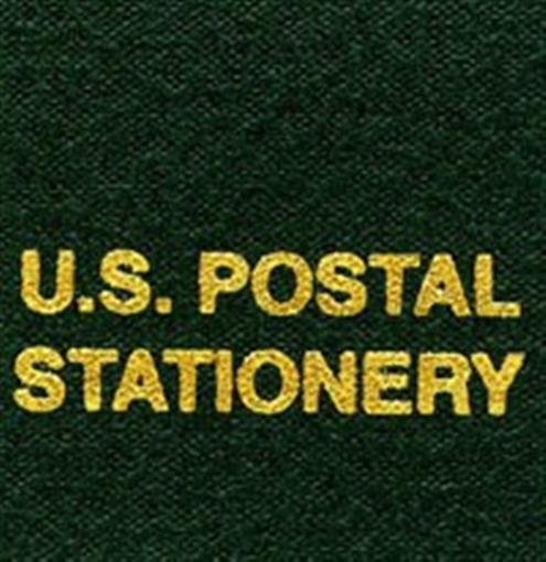 1 Gold Label US Postal Stationery For Scott National Green Binder / Slipcase New