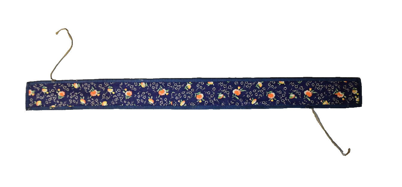 Blackfoot Beaded Belt 40.25" Long 3.5" Wide Blue Trade Cloth Backing