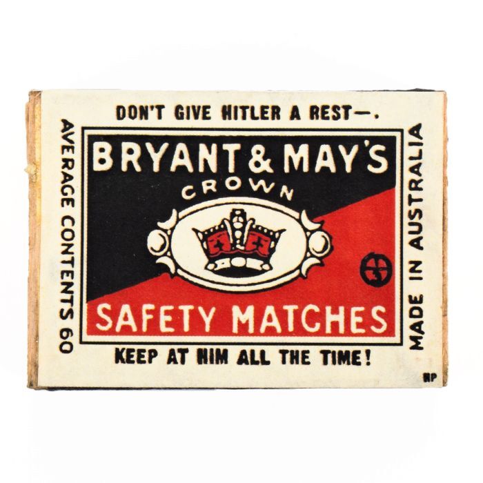 WW2 British Replica Matchbox-Box Only- Excellent Reproduction Pocket Litter-New