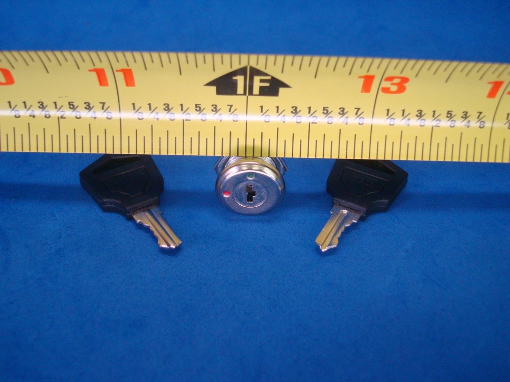 FLUSH MOUNT 12-VOLT DC ON & OFF LOCK 2 KEY ROUND TOGGLE SWITCH 2-PIN