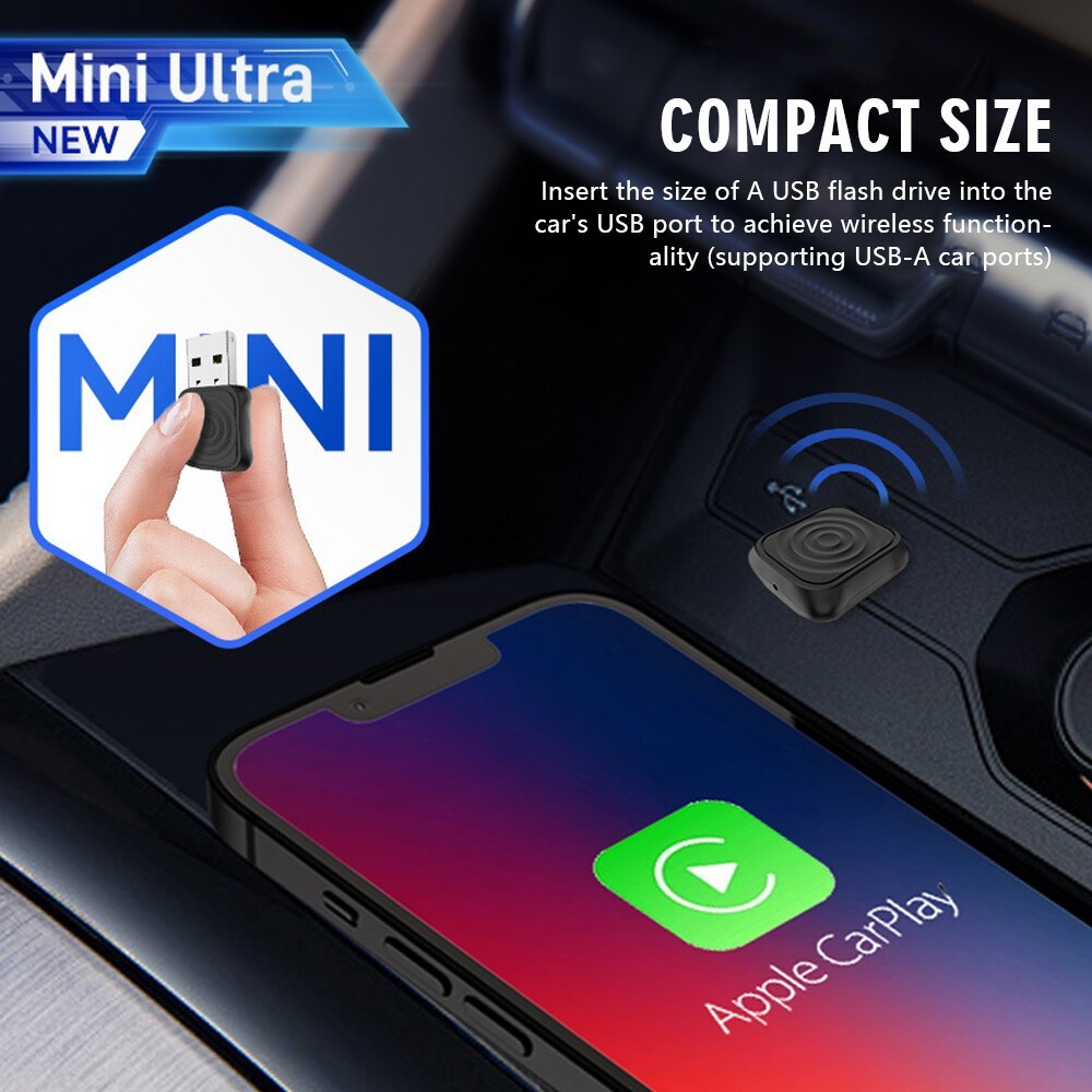 CarlinKit 5.0 MINI Ultra Wireless CarPlay Android Auto Adapter Auto ConnectionMR