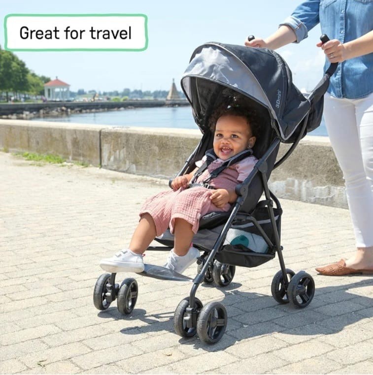 Summer by Ingenuity 3Dmini Lightweight Umbrella Stroller Gray Folding