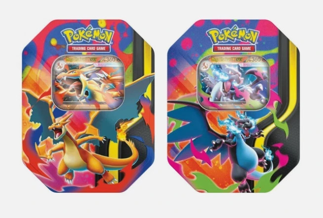 Mega Charizard X and Y Tins Sealed 2026 Set of 2 Pokemon TCG Phantasmal Flames
