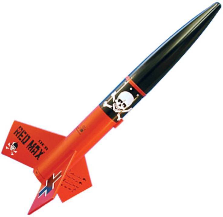 Estes Flying Model Rocket Kit Der Red Max EST 0651