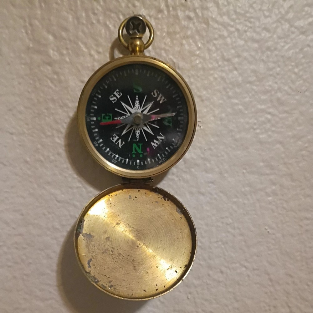 Vintage Brass Stanley London Directional Compass