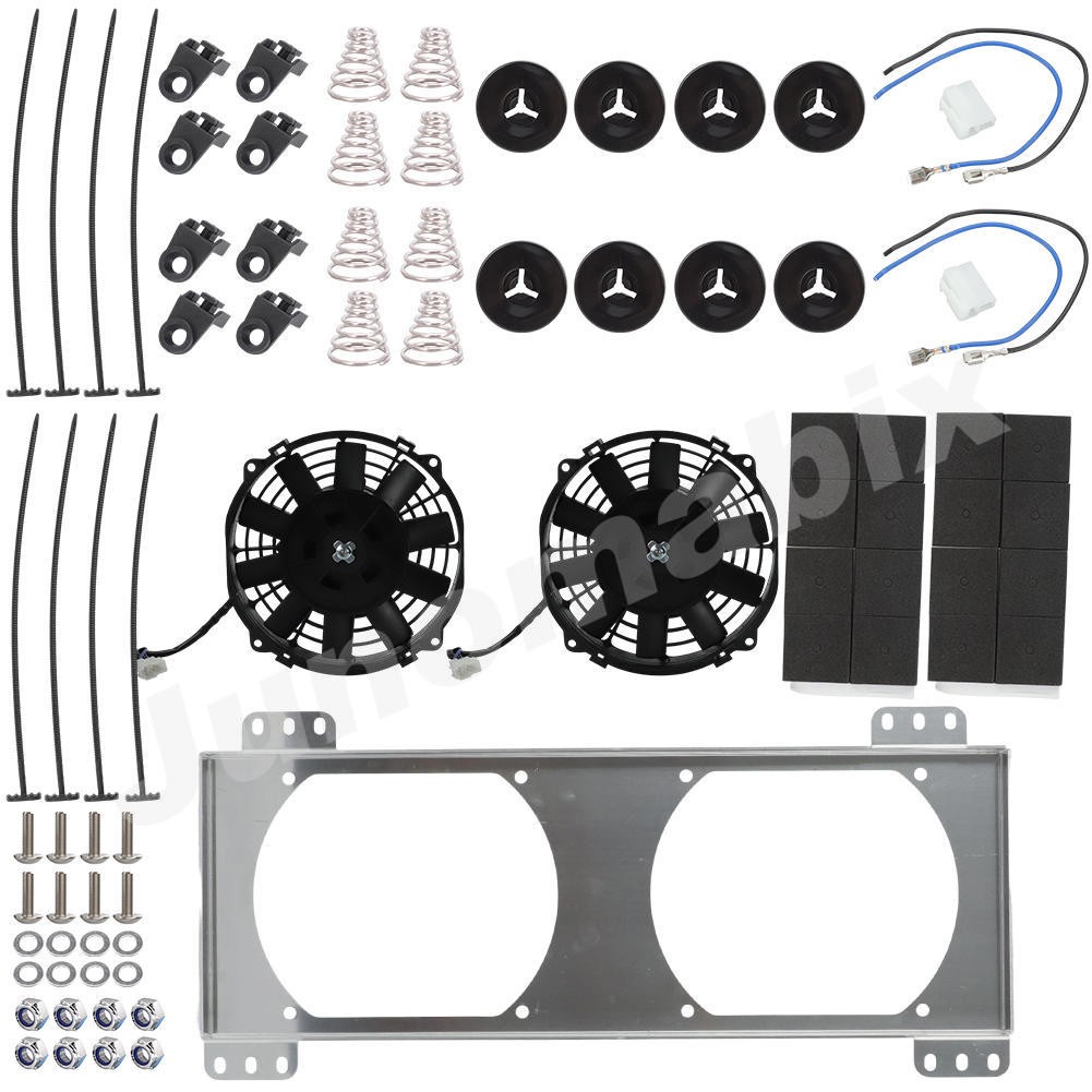 8'' Dual Fan & Shroud Kit for Tru-Cool 40K Derale 9500 Huron Speed Silver Series