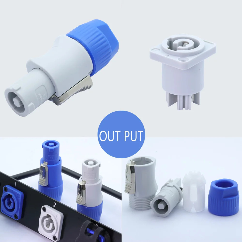 10 Pack Bundle NAC3FCB Neutrik Style PowerCON Cable Connector Replacement
