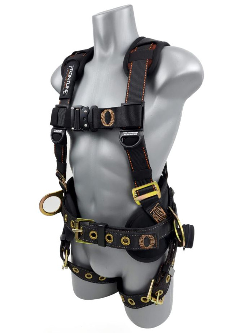 Frontline 100CTB Construction Full Body Harness with Tongue Buckle Legs and Trau