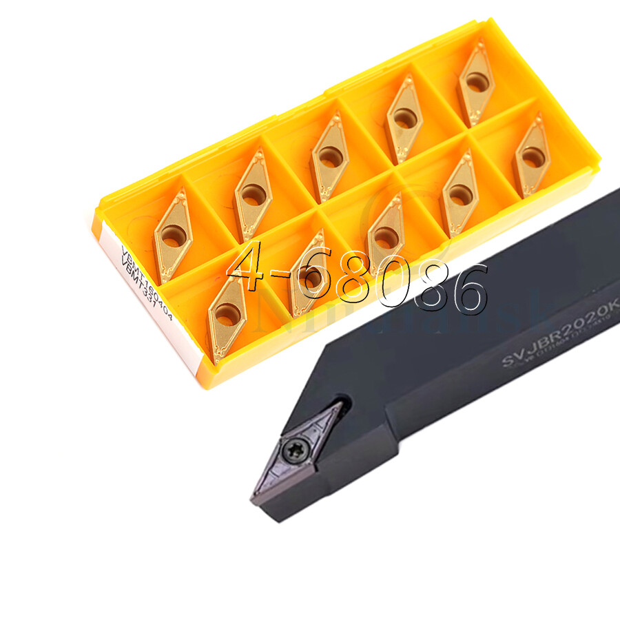 5PC VBMT160404 VBMT331 insert +SVJBR2525M16 Indexable turn tool holder Arbor