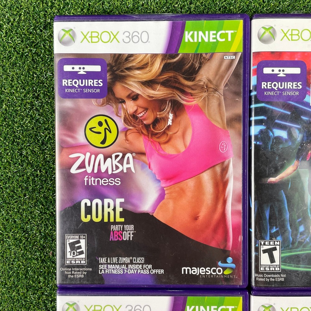 Microsoft Xbox 360 Kinect Sensor Bundle 4 Games Tested Working