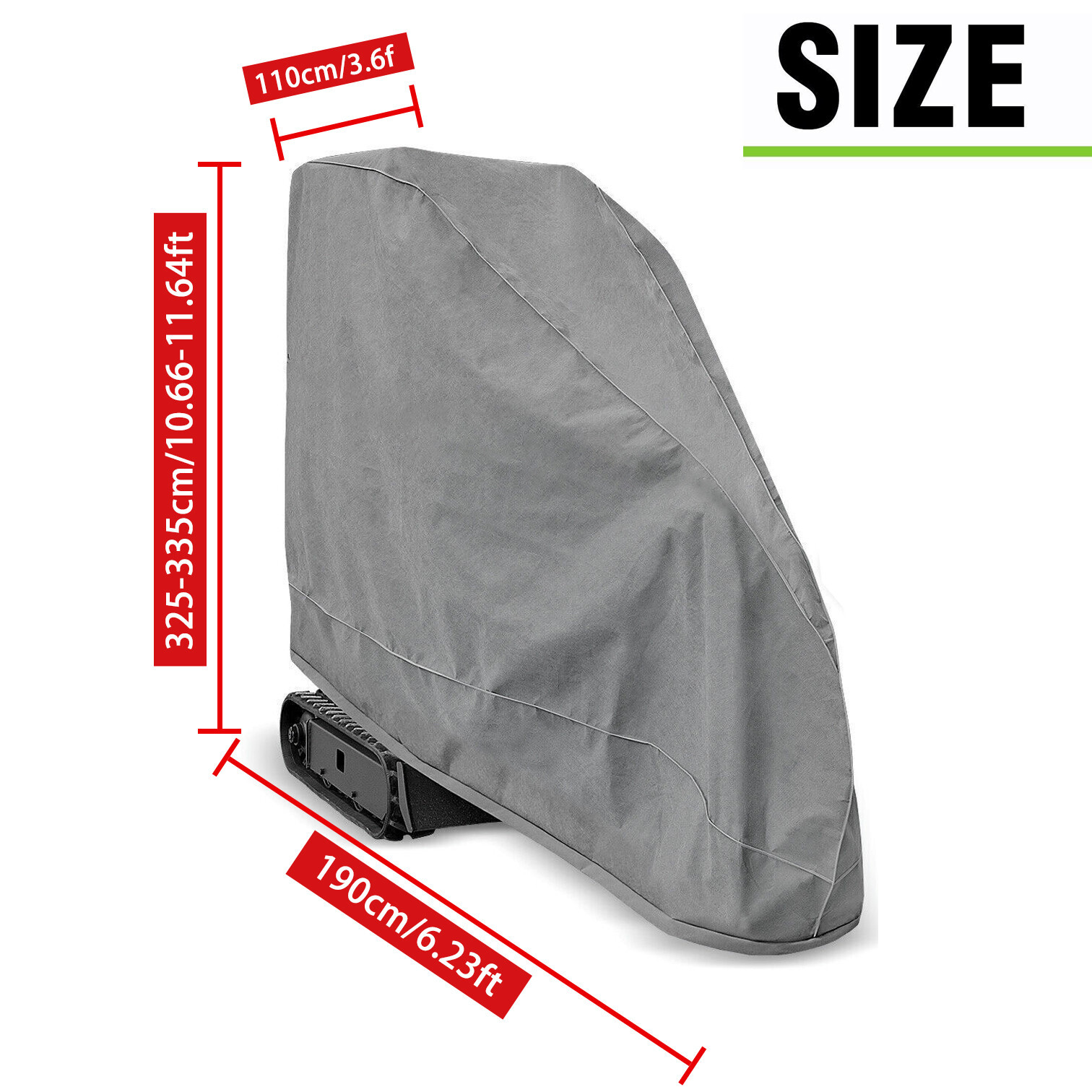 Full Cover For Mini Excavators Outdoor Waterproof UV Snow Dust Rain Resistant