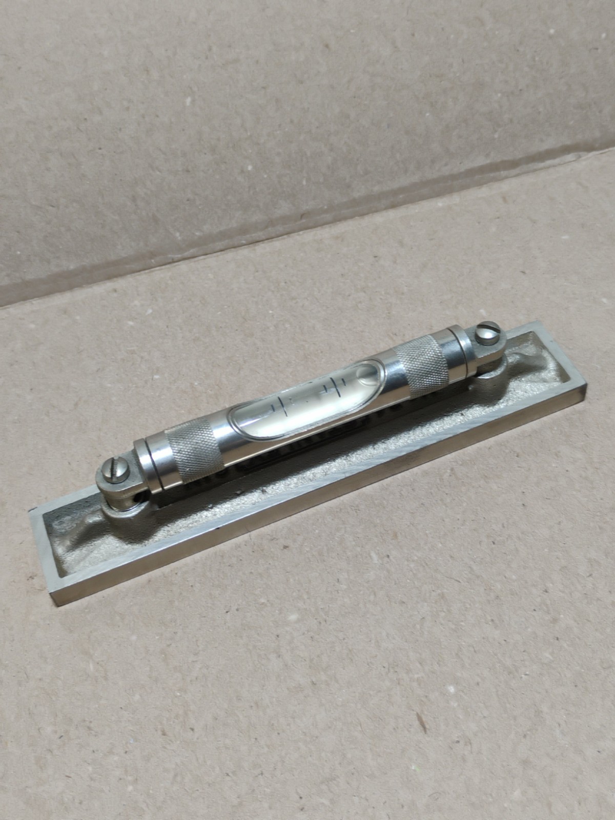 Vintage Stanley USA 6" No. 34 Machinist Level V Bottom - Nice