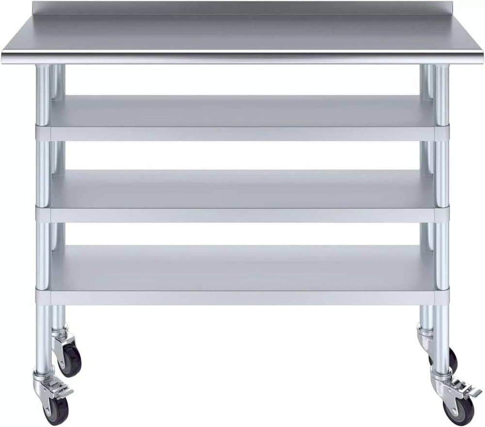 Commercial NSF Stainless Steel Table for Kitchen Prep & Work 48"x 14"
