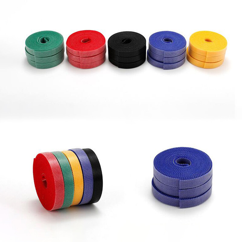 Hook And Loop Cable Ties Reusable Double Sided Straps Width 20mm Various Colours