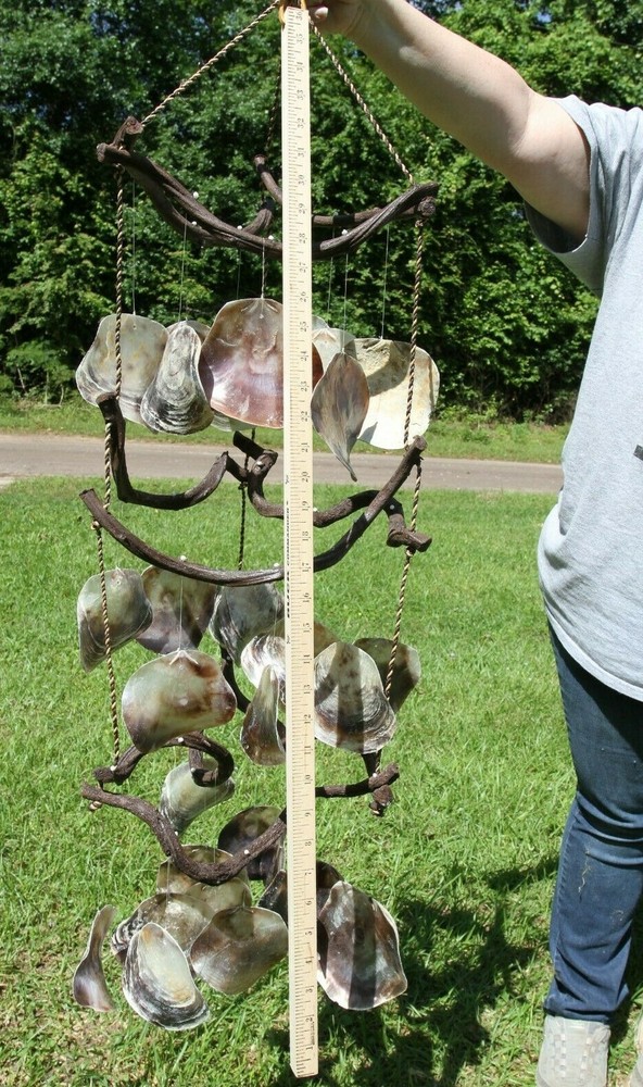 WINDCHIME,Large Seashell Windchime,beach decor,seashells,Beach Decor, gift G-37