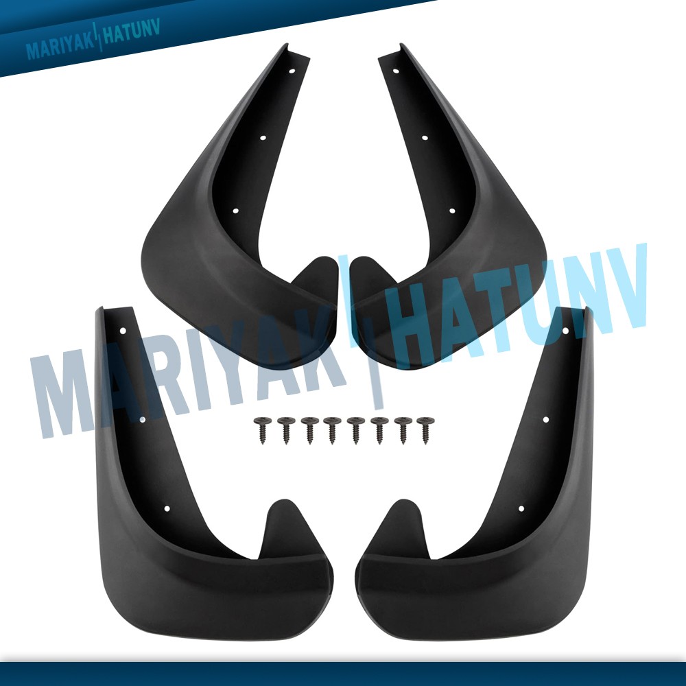 4Pcs Car Mud Flaps Splash Guards Fender Mudguards Front Rear For Universal Car