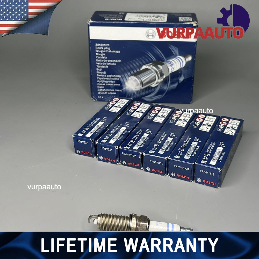 OEM FR7NPP332 12122158253 Spark Plugs Iridium for BMW X5 E60 E83 E85 E90