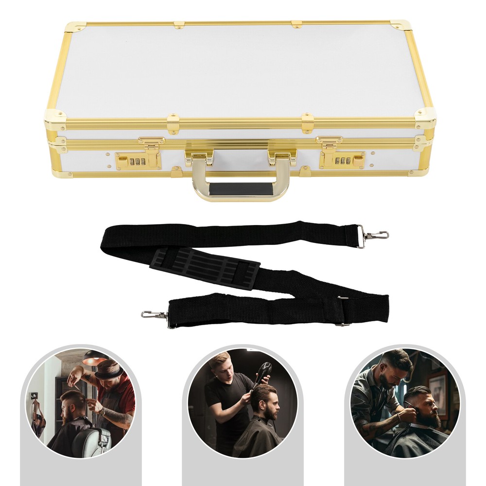 Portable Barber Carrying Case Styling Tools Storage Case Box With Shoulder Strap