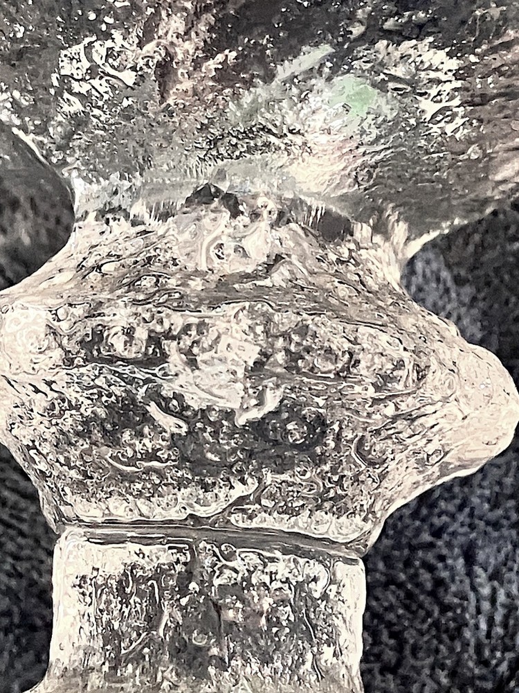 Finnish crystal candlestick - 3 1/2 “