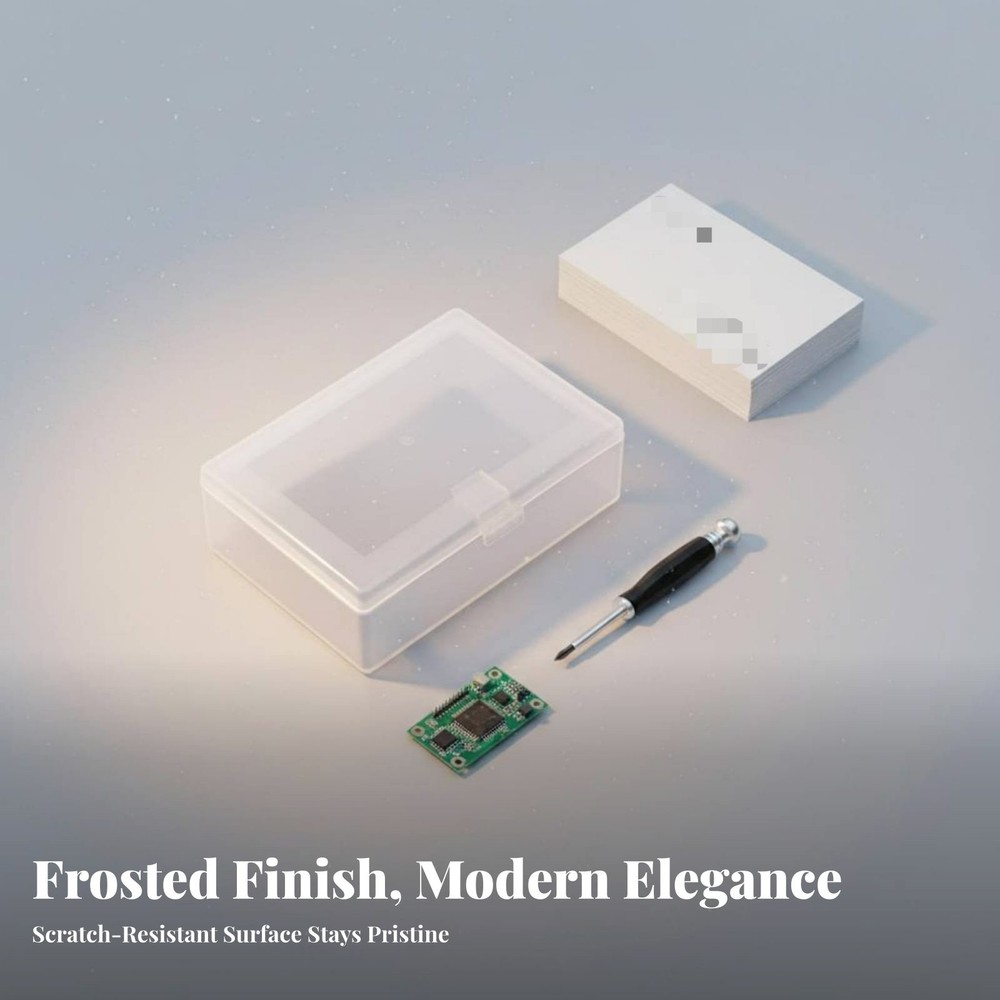 Rectangular Transparent Box Thickened Material Frosted Plastic Box Multipurpose