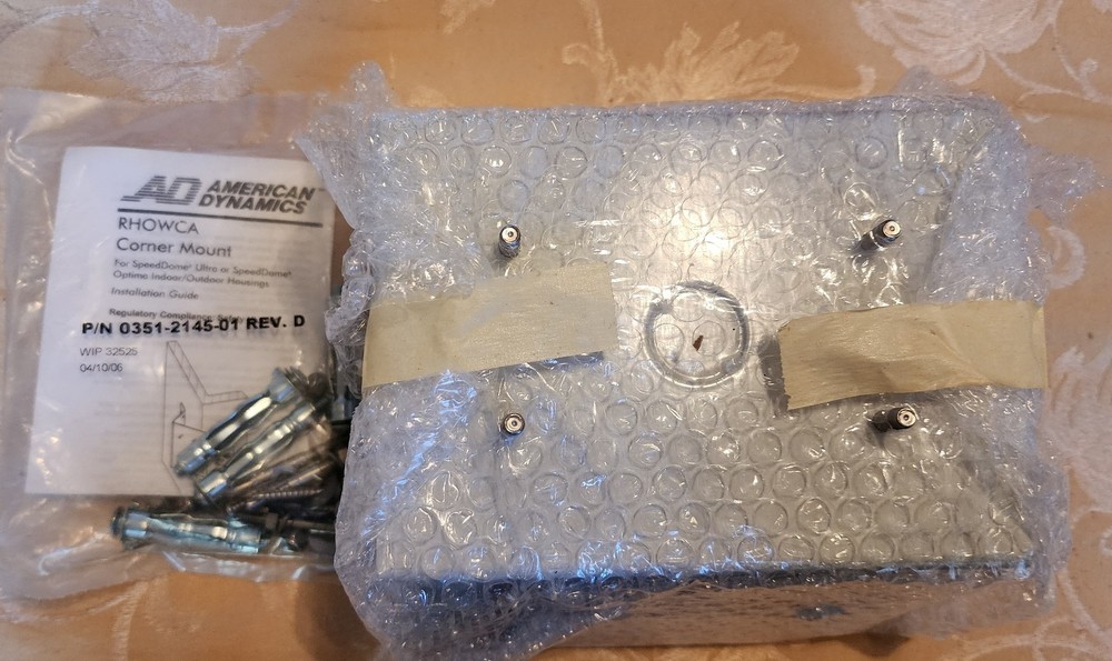 American Dynamics RHOWCA Outdoor/Indoor Corner Mount Bracket Suitable for Camera