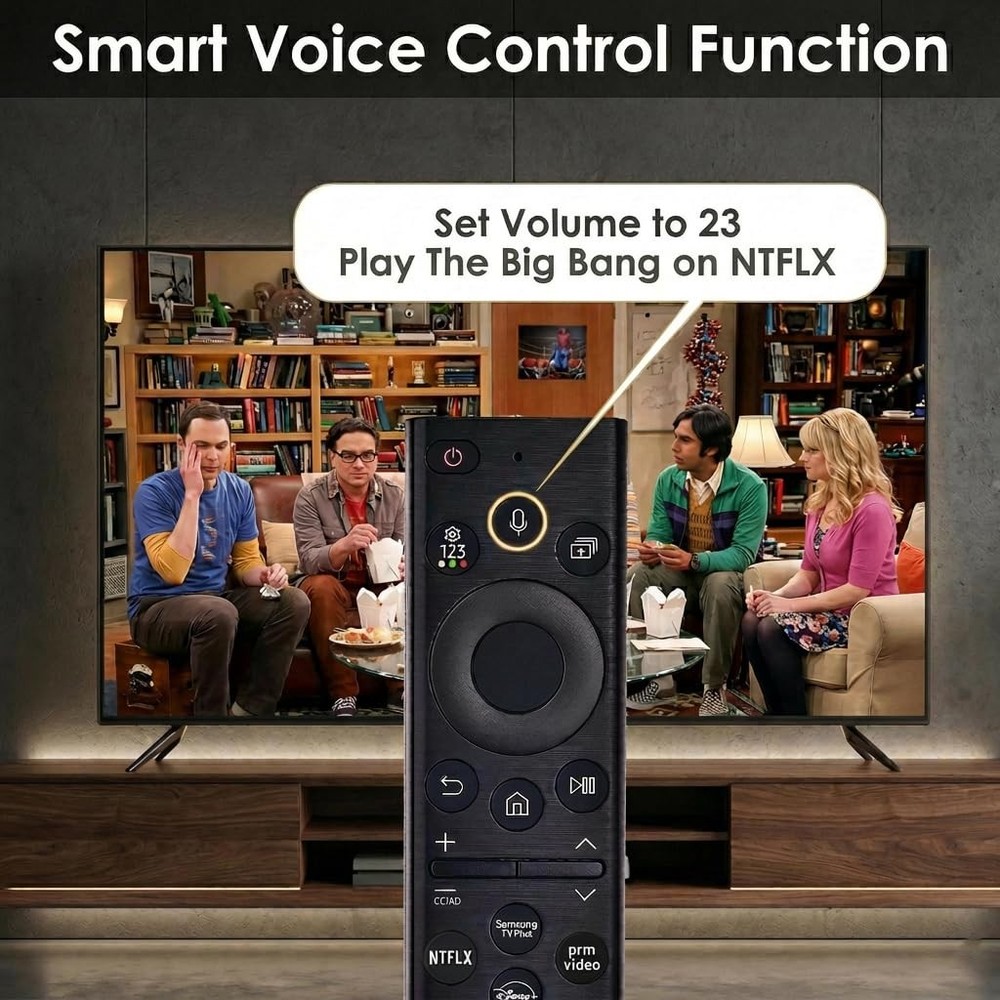 Replacement Remote for Samsung Solar BN59-01385B, Silver Grey