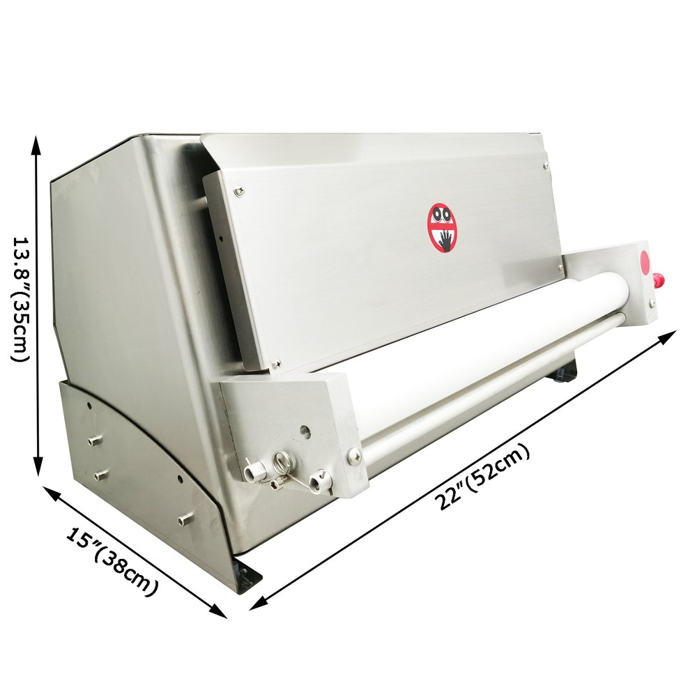 Single Roller Automatic Pizza Press Machine 3"-15" 110V 450W Commercial Kitchen