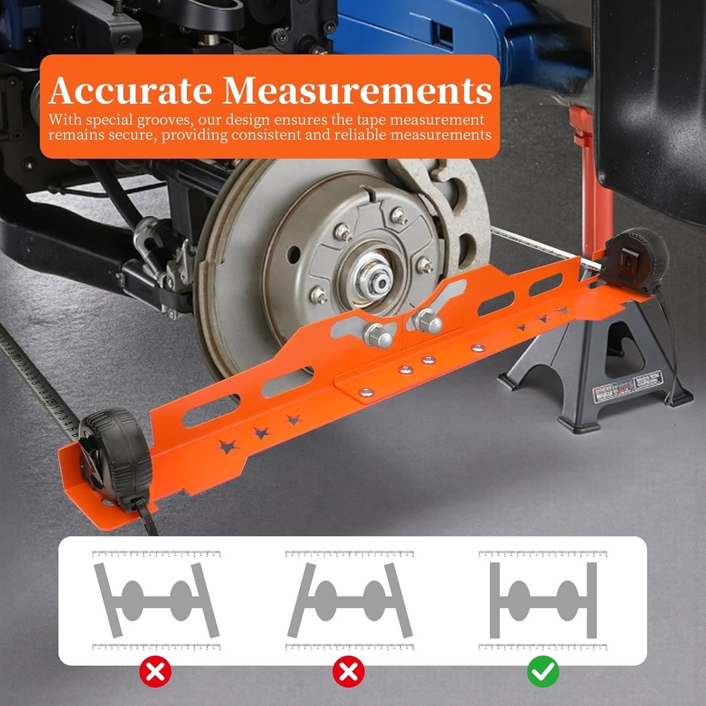 2 Pcs Toe Alignment Tool Plates, Wheel Alignment Tool Plate with 2Pcs Tape Me...
